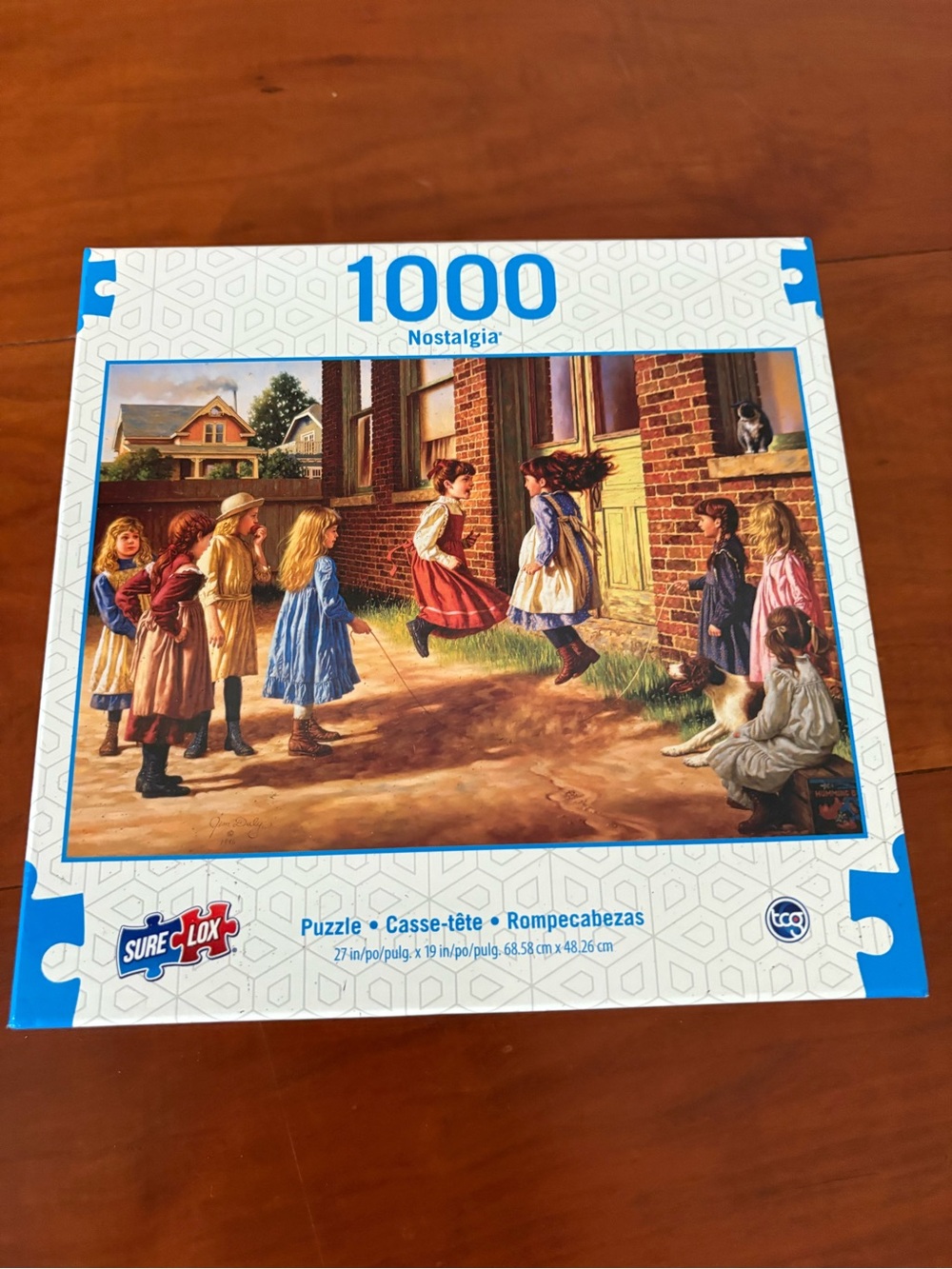 FREE w bundle Just Before the Bell Jim Daly 1000 Pc Jigsaw Puzzle Complete
